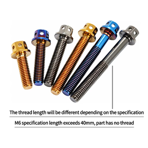 Vàng lục giác mặt bích đầu vít bu lông M4 M5 M6 M8 M10 Titan mạ <span class=keywords><strong>Hex</strong></span> bu lông bị cháy màu xanh - Product Image 2