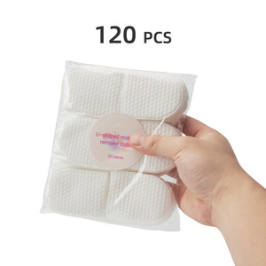 120 unidades/bolsa Almohadillas desechables de algodón para limpieza de microblading, protectores de dedos para limpieza de pigmentos de tatuajes de cejas y labios, uso en salón - Product Image 1