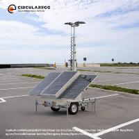 Monokristalline Solarpanel LED-Straßenbeleuchtungstürme 1500W 16,1kWh Batterie für Industrieanlagen