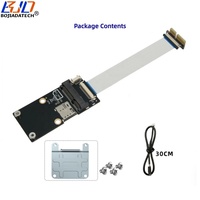 Adaptateur sans fil PCI-E 1X vers Mini PCIe MPCIe à 90 degrés avec 1 emplacement pour carte NANO SIM pour carte WIFI / module modem 4G 3G LTE GSM
