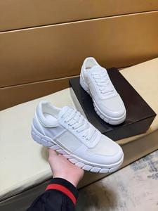 Chaussures de course minimalistes pour hommes, baskets décontractées, logo personnalisé, cuir blanc, coupe basse, polyvalentes, chaussures de sport légères - Product Image 5