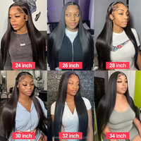 Vente en gros Perruques vietnamiennes droites avec lacet frontal en cheveux humains 13x4 13x6 HD Perruque vietnamienne cheveux humains lacet frontal