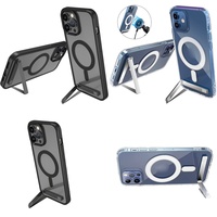 Casing Magnetik untuk iPhone 13 12 Plus Anti-jatuh, Case HP untuk iPhone 16 Pro Max 17 Air 15 14 11 dengan Stand