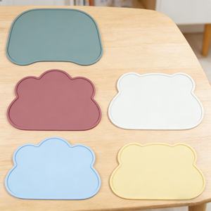 แผ่นรองจานซิลิโคนสำหรับเด็ก ปลอดสาร BPA พับได้ กันน้ำ ใช้กับเตาอบได้ ปรับขนาดได้ - Product Image 3