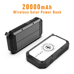 20000mah impermeabile portatile solare Pawer Bank <span class=keywords><strong>Powerbank</strong></span> 3 in 1 caricabatterie Wireless Ce Rohs Usb banca di energia solare - Product Image 2