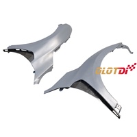 Rejillas de Ventilación Laterales de Fibra de Carbono Negro con Acabado Epoxi Pulido para FK8 2017-2020
