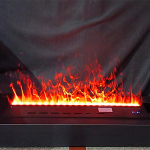 <span class=keywords><strong>Chimenea</strong></span> Eléctrica Moderna de Panel Plano de 1000 mm, Diseño de Vapor de Agua 3D, Inserto de Acero con Control Remoto - Product Image 1