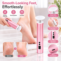 Lime à ongles électrique, perceuse à ongles portable, polisseuse, outil de manucure, outil de ponçage, éliminateur de callosités avec disques abrasifs