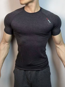 Slim Fit Casual Sports T <b>Shirt</b> Breathable Running Gym <b>Compression</b> <b>Shirt</b> Workout <b>Shirts</b> for Men - Product Image 5