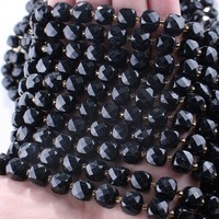 MOQ=1 Perles en pierre naturelle facettées en forme de cube de 8 mm, perles carrées cubiques de 8x8 mm, brin de perles en vrac de 38 cm