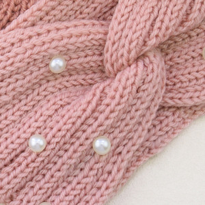 Serre-têtes croisés en tricot perlé 36 couleurs Go Party pour femmes, accessoires capillaires, couvre-oreilles d'hiver, turban, <span class=keywords><strong>bandeau</strong></span> élastique - Product Image 5