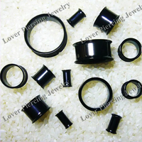 [SO-011] Tunnels et Plugs d'Oreille en Acier Inoxydable 316L Double Flare PVD Or Rose de Haute Qualité, Vente en Gros de Bijoux de Piercing Corporel