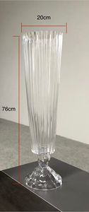 Jarrón Cilíndrico de Vidrio Transparente Moderno con Diseño de Bola para Decoración de Mesa y Eventos - Product Image 6