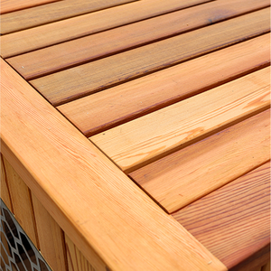 Bañera Rectangular de Cedro Rojo Occidental para Agua Fría con Revestimiento Interior de Acero Inoxidable, Bañera de Inmersión Fría para Terapia de Baño de Hielo - Product Image 5