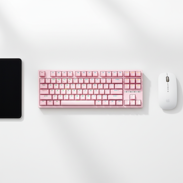 Keywin ZK87 Wireless Mechanical Gaming Keyboard Custom 87 Keys RGB Backlight Mechanical Keyboard for Desktop