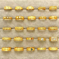 Vente en Gros de Bagues de Mariage Plaqué Or de Luxe, Bijoux Haut de Gamme Personnalisés en Acier Inoxydable pour Filles, Bague de Fiançailles Tendance Unique