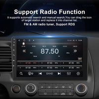 Autoradio universel 9 pouces 2DIN avec CarPlay sans fil, Android Auto, navigation GPS, commande au volant, caméra de recul, lecteur multimédia