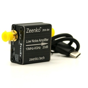 Amplificateur à faible bruit Zeenko série BM, LNA à gain élevé de 20 dB pour TinySA NanoVNA <span class=keywords><strong>VNA</strong></span>, préamplificateur RF 100 kHz-6 GHz avec batterie de type C - Product Image 4
