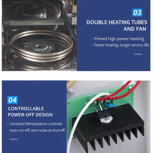 Horno de Secado por Aire Forzado, Horno de Circulación de Aire Caliente, Horno de Secado a Temperatura Constante, Acero Inoxidable, 220V/380V, hasta 300°C ° C - Product Image 5