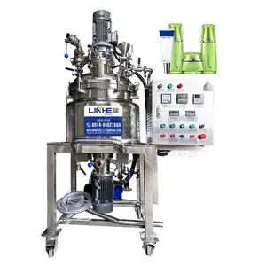 50l Hoge Snelheid Mixer Vacuüm Emulgator Emulsie Homogenisator Mixer Machine Cosmetische Tandpasta Vacuüm Emulgator Mixer