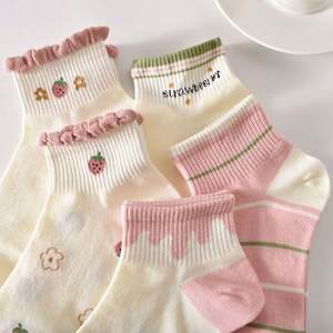 Spring Summer Thin Short Women <b>Socks</b> Comfortable Cotton Ankle <b>Socks</b> for Woman - Product Image 3