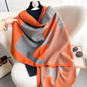 <strong>Cashmere</strong> Scarf for Women Stylish Fashion British Winter Luxury Scarf Style Women's Couple Simple <strong>Shawl</strong> for Women - Product Image 3