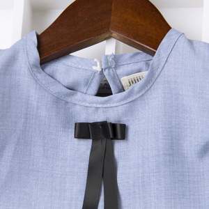 Ropa al por Mayor, Vestido de Algodón para Niñas, Cuello Redondo, Color Puro, con Encaje, Hecho en China - Product Image 3