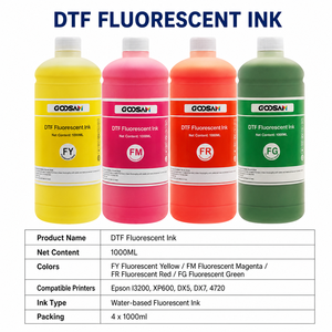 Tinta Fluorescente DTF a Base de Agua 1000ml, Impresión Digital Directa a Película por Transferencia de Calor para Impresora Epson, Fábrica OEM - Product Image 2