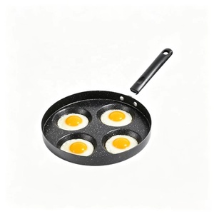 Poêle à œufs Yuanjian 4 trous antiadhésive en pierre Maifan, multi-grilles, <span class=keywords><strong>pour</strong></span> crêpes, œufs, burgers et petit-déjeuner - Product Image 3