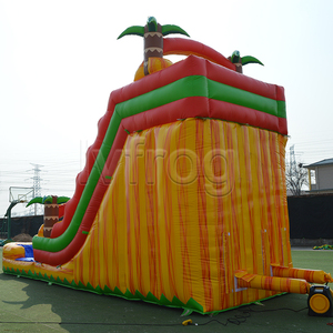 Toboggan aquatique gonflable Tropical Fiesta Breeze de 18 pieds <span class=keywords><strong>avec</strong></span> piscine, toboggan aquatique commercial en PVC pour <span class=keywords><strong>location</strong></span> de fête en plein air dans la cour - Product Image 6