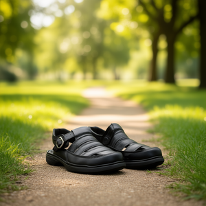 Sandalias Planas de Cuero Suave Huarache 950, Calzado Casual y Cómodo para el Tiempo Libre - Product Image 2