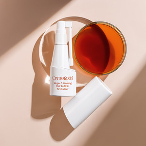 Sérum de traitement à l'huile de gingembre anti-chute soins <span class=keywords><strong>pour</strong></span> la repousse des <span class=keywords><strong>cheveux</strong></span> sérum de croissance des <span class=keywords><strong>cheveux</strong></span> à la vitamine b5 <span class=keywords><strong>pour</strong></span> femmes et hommes - Product Image 1