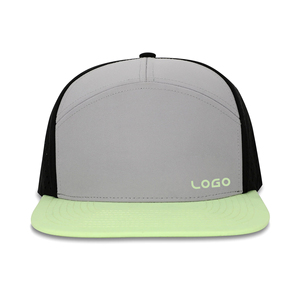 Chapeaux de golf de performance découpés au laser imperméables à logo personnalisé à 7 panneaux Chapeau de sport à séchage rapide à bord plat - Product Image 2