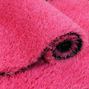 Gazon artificiel en gros Tapis de jardin naturel extérieur Gazon artificiel Gazon, Tapis rose Gazon synthétique - Product Image 4