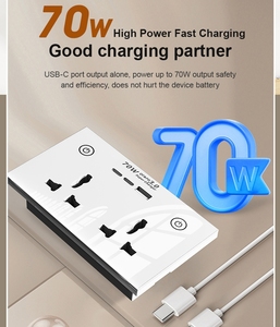 TYSH Tuya Smart 16A Universal Plug Outlet Alexa Voice <strong>Control</strong> Fast Charge USB C Mobile Multi <strong>Remote</strong> <strong>Socket</strong> Zigbee Wall <strong>Socket</strong> - Product Image 3
