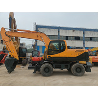 90% Nueva excavadora de ruedas Hyundai 210-7 Excavadora Hyundai 210 a bajo precio CIF