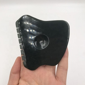Yeşil nefrit yeşim Guasha kazıma masaj aleti yeşim rulo Gua Sha yüz masajı yüz taş Gua Sha kurulu - Product Image 3