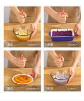 Custom Logo Keuken Fruit Groente Presser Tools Rvs Keuken Aardappel Stamper Mini Aardappel Stamper