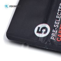 Sacs noirs avec fenêtre en plastique, sacs en Poly à fermeture éclair refermable avec fermeture à glissière refermable, pochette anti-odeur, emballage de distribution
