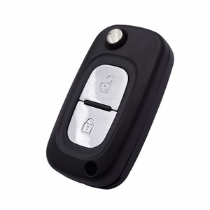 車のキーシェル ABS <span class=keywords><strong>2</strong></span> ボタン スマートリモートキーケース ブラック用 - Product Image 3