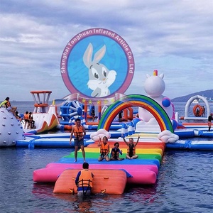 En25649 nhà thương mại sử dụng Inflatable nổi công viên nước nước chơi thiết bị cho biển hồ sông hồ bơi ở New Zealand - Product Image 3