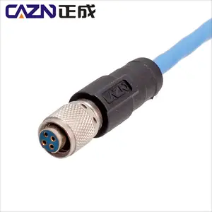 1/4-28 4 Pin Jack CTC AC230 premium series triaxial 4pin molding J cable connector