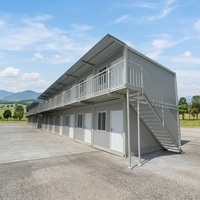 Casa Contenedor Prefabricada de Montaje Rápido, Edificio Modular Desmontable e Integrado para Instalación Rápida, Oficina en Sitio y Alojamiento para Personal