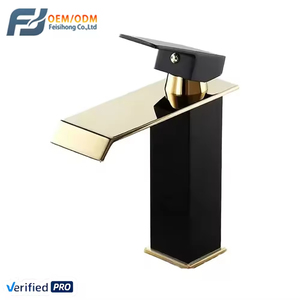 Moderner SUS 304 Edelstahl Wasserfall-Badezimmerhahn Einhand-Waschtischmischer Deckenmontierter Warm- und Kaltwasserhahn - Product Image 1