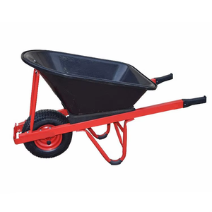 Carretilla de Construcción con Mango de Madera, Fabricada en China, Modelo WH7600, con Rueda Neumática para Uso en Jardinería - Product Image 3