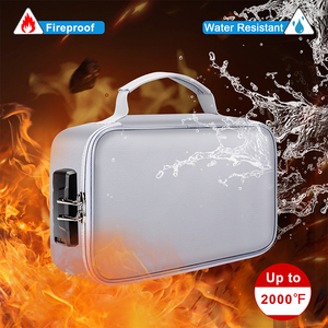 Nhỏ 3 lớp chống cháy đồng xu tổ chức Ví Lưu trữ khóa trường hợp cho du lịch nhà hoặc xe-nộp hồ sơ sản phẩm - Product Image 3