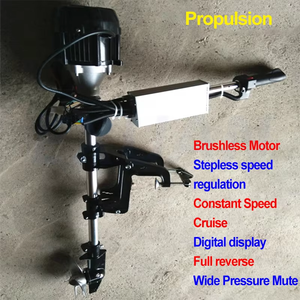 Moteur Hélice 12V/48V 800W pour Bateau Gonflable de Pêche, Propulseur Portable pour Bateau, Moteur Hors-Bord - Product Image 4