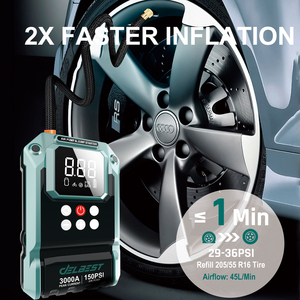 Démarreur de batterie multifonction 8000 mAh, courant de crête 800 A, <span class=keywords><strong>gonfleur</strong></span> de pneus intégré 150 PSI pour voitures - Product Image 6