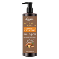Shampooing à l'huile d'argan du Maroc sans sulfate pour cheveux secs et abîmés, hydratant et lisse, formule canadienne, marque privée, vente à chaud