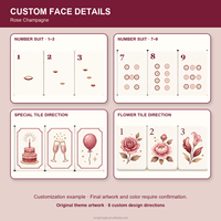 Tuiles de Mahjong Américain Personnalisées – Ensemble Premium de 160 Pièces pour la Maison et les Cadeaux – OEM ODM – 8 Tapis, 1 Support et Poussoir pour Loisirs Familiaux et Événements Sociaux en Intérieur